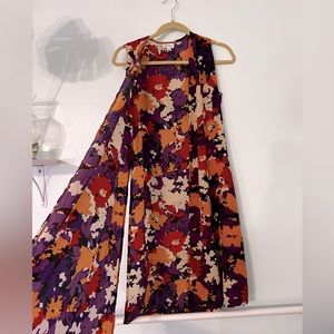 Floral Sleeveless Duster